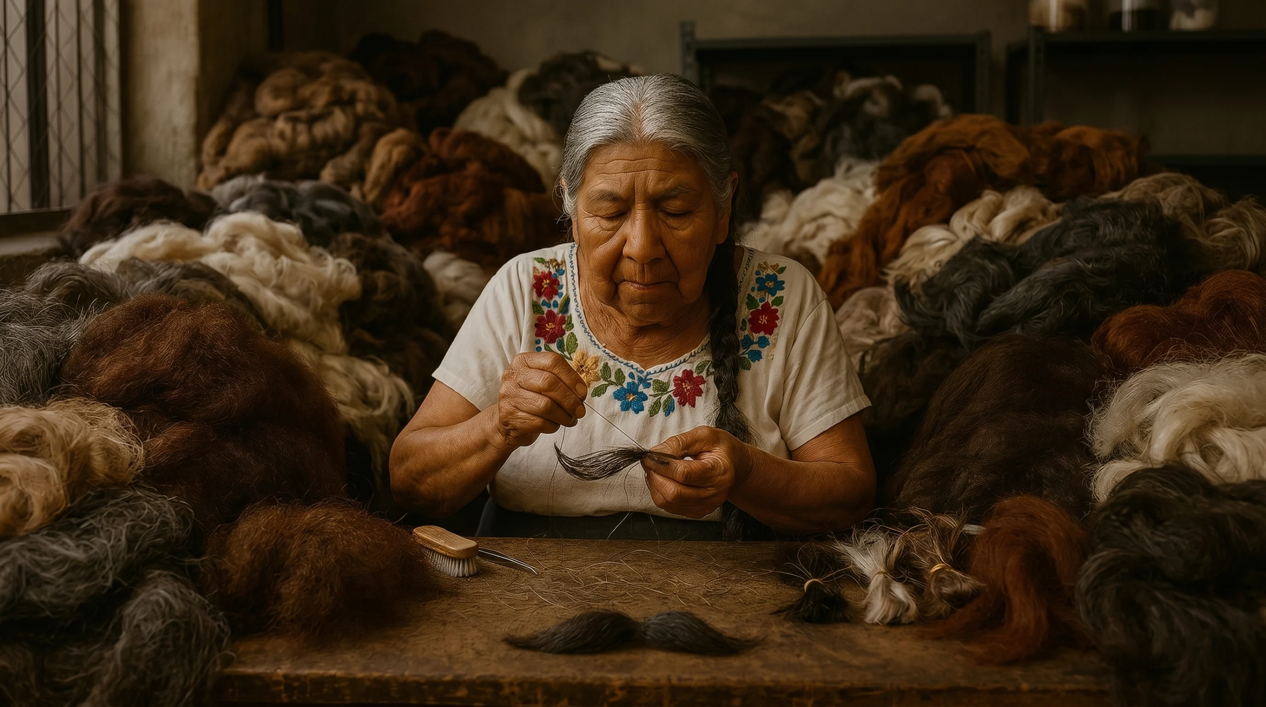 Fabrication de moustache artisanale